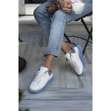 Angelina Jones Tonny Kadın Beyaz Mavi Aır Taban Sneaker