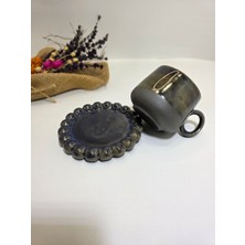 Atolye Okyanus Stoneware Fincan ve Tabağı