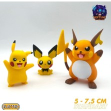 Neptune3D #0025 Pikachu, Raichu, Pichu Pokemon Gelişim Seti