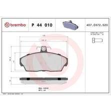 Brembo P44010 On Fren Balatasi SFP100360