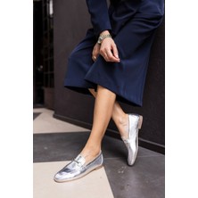 Angelina Jones Geola Kadın Kahve Gercek Deri Tokalı Loafer Ayakkabi