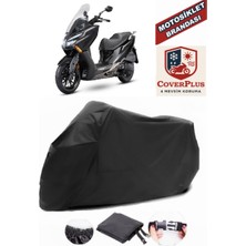 Autozel Kymco Xtown 250 Ct Motor Brandası Siyah Motorsiket Brandası Motor Örtüsü Çadır Su Geçirmez Motosiklet Kılıfı Motor Brandası