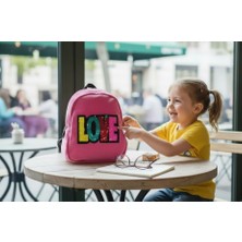 Dolphin Dolphın PBR-676 Kadıfe Sırt Cantası (Pembe Love)