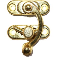 Yay Gözü, Ahşap Kutu Klipsi  Büyük 37X45 Mm, Sarı, 1 Adet