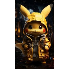 Aydın Garage Araba Kapı Direk Kaplama Folyosu Pikachu