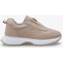 İnna Butikk Eliora Kadın Dolgu Sneaker Spor Ayakkabı Vizon