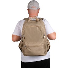 Bagacar 1094 Su Geçirmez Ithal Krinkıl Kumaş Laptop Bölmeli Okul ve Günlük Sırt Çantası