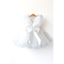 Baby Animals Kız Bebek Kız Çocuk Doğum Günü Parti Düğün Elbise Balonkol Fiyonklu Tüllü Tütü Astarlı