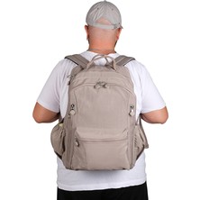 Bagacar 1094 Su Geçirmez Ithal Krinkıl Kumaş Laptop Bölmeli Okul ve Günlük Sırt Çantası