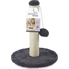 M-Pets My First Ponponlu Kedi Tırmalama Tahtası Gri 24X24X30 cm
