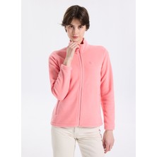 Discovery Expedition D5WL-SWT3303 Pembe Dik Yaka Basic Düz Kadın Polar Sweatshırt