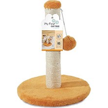 M-Pets My First Ponponlu Kedi Tırmalama Tahtası Turuncu 24X24X30 cm