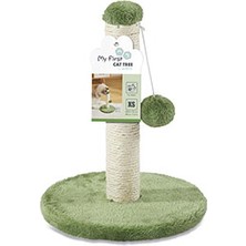 M-Pets My First Ponponlu Kedi Tırmalama Tahtası Yeşil 24X24X30 cm