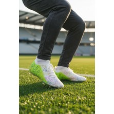 Ayk's Beyaz-Neon Yeşil Çoraplı Erkek Krampon MK-252-153 M