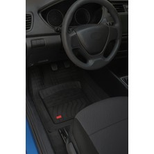 Universal Skoda Rapid Sedan 2014 Uyumlu Havuzlu Ünıversal Pro Lıne Oto Paspas Siyah - Mavi