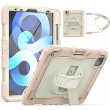 Erbar iPad Pro 11 (2020) Kılıf Strap New Tablet Kapak - PEMBE-(5796) - M434R906-K65434