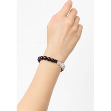 Zenaura Pembe Kuvars Ametist Hematit Doğaltaş Bileklik 10MM