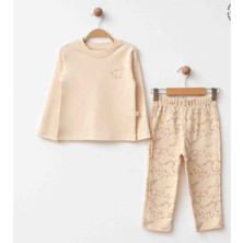 Eslenza Erkek Çocuk Pijama Takım - Eslenza - Bej - 4 Yaş - 2092--BEJ-4 Yaş