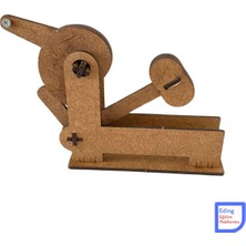 Eding Da Vinci Tokmağı Ahşap Krank-Biyel Mekanizması Basit Makine Mekanik Enerji Stem Set - Kendin Yap