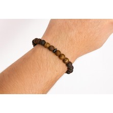 Zenaura Tibet Akik Hematit Doğaltaş Erkek Bileklik 10MM