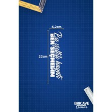 Aydın Garage Bu Işıltılı Hayatı Ben Seçmedim Yazı Jdm Araba-Motosiklet Cam Etiket Sticker 22X6,2CM