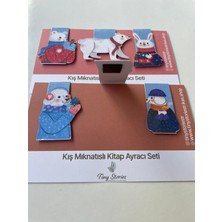 Tiny Stories TR Mıknatıslı Kitap Ayracı - Kış Temalı, Sevimli Hayvanlı 6 Adet