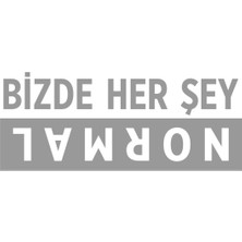 Aydın Garage 20 x 8 cm Bizde Her Şey Normal Oto Cam Sticker Araba Sticker