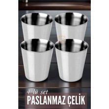 MiraLive Çelik Bardak Seti 4 Adet Fazio Giacinto Design