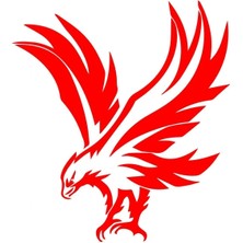 Aydın Garage Uçan Kartal Oto Sticker, Motorsiklet Sticker, Kask Sticker 14X12 cm