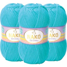 Nako Elit Baby Antipilling Bebe Yünü 3323 3 Adet