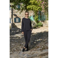 Cossy By Aqua Kadın Antrasit Pijama Takımı 26116