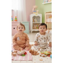 Kidaxi Baskılı 2\'li Erkek Bebek Tulum Seti 3-24 Ay KD53128