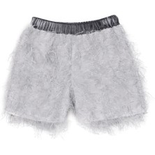 Barbie Lastikli Bel Normal Gümüş Kız Çocuk Şort BRB5WG-SRT6207