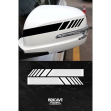 Aydın Garage Yan Ayna Şerit Araba-Motosiklet Cam Etiket Sticker 18X5CM