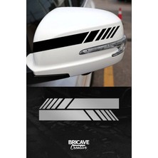 Aydın Garage Yan Ayna Şerit Araba-Motosiklet Cam Etiket Sticker 18X5CM