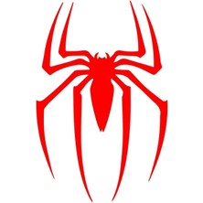 Aydın Garage Örümcek Sticker Motorsiklet Kask Laptop ve Oto Sticker 14X9 cm