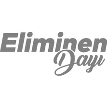 Aydın Garage 20 x 8 cm Eliminen Dayı Oto Cam Sticker Araba Sticker