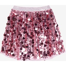 Barbie Normal Bel Normal Pembe Pullu Kısa Kız Çocuk Etek BRB5WG-ETK6654