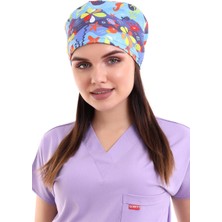 Dijital Desenli Bone - 6530 Deniz Canlıları