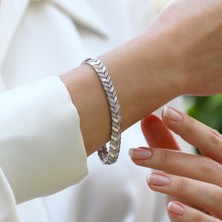 Necati Gün Fizyon Başak Gümüş Bileklik