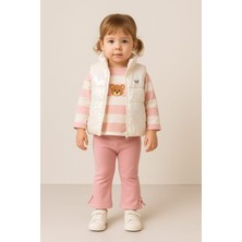 Gigi Giyim Ayıcık Detaylı Üç Ip Kız Çocuk Takım