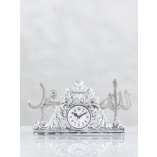 Hanlar Home Güllü Saat Lafızlar – 33X18 cm Altın ve Gümüş Renk Seçenekli