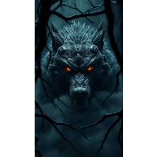 Aydın Garage Kurt Kapı Direk Kaplama Folyosu Baskılı Sticker Sağ-Sol 2 Adet 22*50 cm