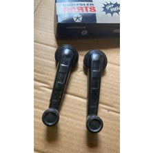 Üçel Chrysler Dodge As Serisi  Jeep Ford Kamyon Impala Iç Cam Açma Kolu Döküm  Siyah Eski Üretim 2 Adet