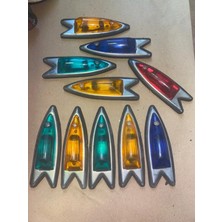 Üçel Universal Balık Sırtı Çamurluk Sinyali Nikelaj 1 Adet Renk Belirtiniz