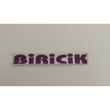 Üçel “biricik” Yapışkanlı Araç Sticker Yazı-Araç Arkası Yazı-Oto Cam Etiket Sticker Yazı