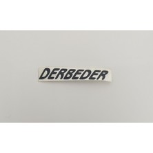 Üçel “derbeder” Yapışkanlı Araç Sticker Yazı-Araç Arkası Yazı-Oto Cam Etiket Sticker Yazı