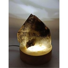 Gemsartdeco Dumanlı Kuvars Doğaltaş Radyasyonsavar Derin Uyku Lambası