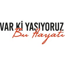 Aydın Garage Var Ki Yaşıyoruz Bu Hayatı Oto, Motorsiklet, Kask, Laptop Sticker 20X7 cm