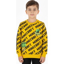 Crassi Erkek Çocuk Sweatshirt Minecraft Baskılı